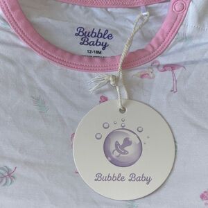 Bubble Baby Bamboo Long Sleeve Bubble in Flamingo 🦩